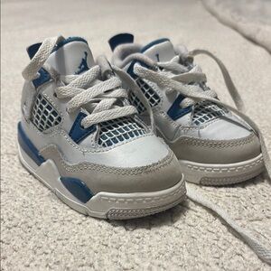 Kids Blue and White Sneakers